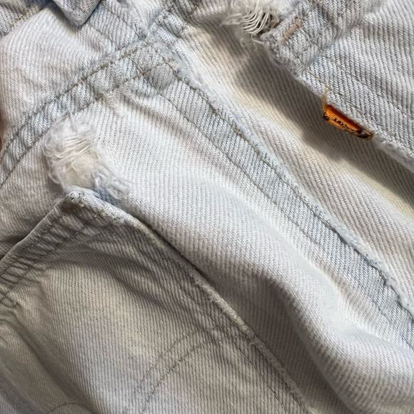 Levi’s Jeans Mens 36 X32 Vintage USA Light Wash 550 Orange Tab Distressed ** - Picture 6 of 14